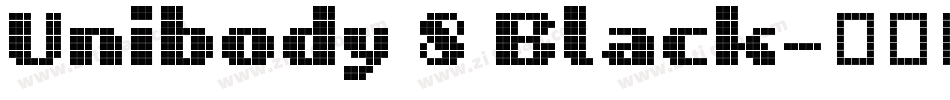 Unibody 8 Black字体转换